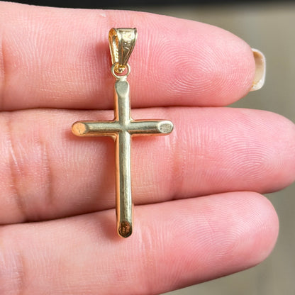Crucifix Pendant / 0.84gr / 3.5cm / 18K Italian Gold