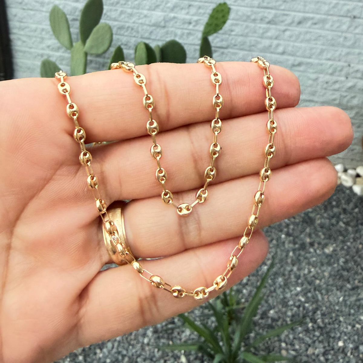 Cadena Gc de Bebé / 5.01 gr / 45 cm / 3 mm / Oro 18K