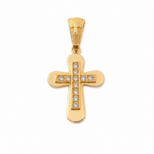 CROSS PENDANT WITH STONE