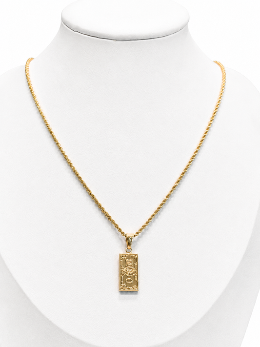 CADENA DE CUERDA CON COLGANTE