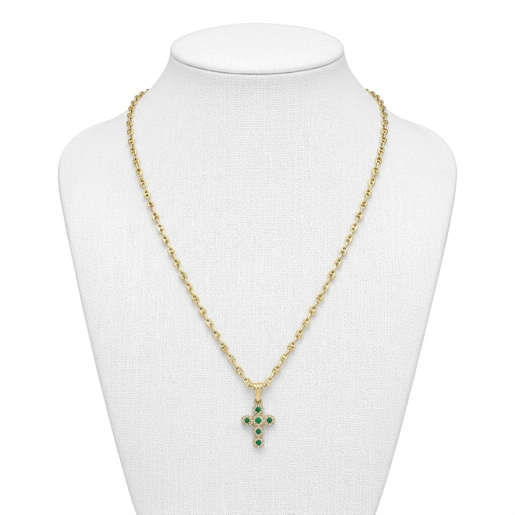 Cadena Gc de Bebé con Colgante / 6.47 gr / 45 cm / 3 mm / Oro 18K
