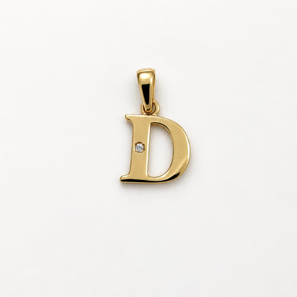 Letter D Pendant / 0.81 gr / 1.7 cm / 18K Italian Gold