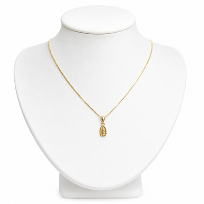 Veneciana Chain With Pendant / 2.4/ 50cm/ 1.2mm/ 18K Italian Gold