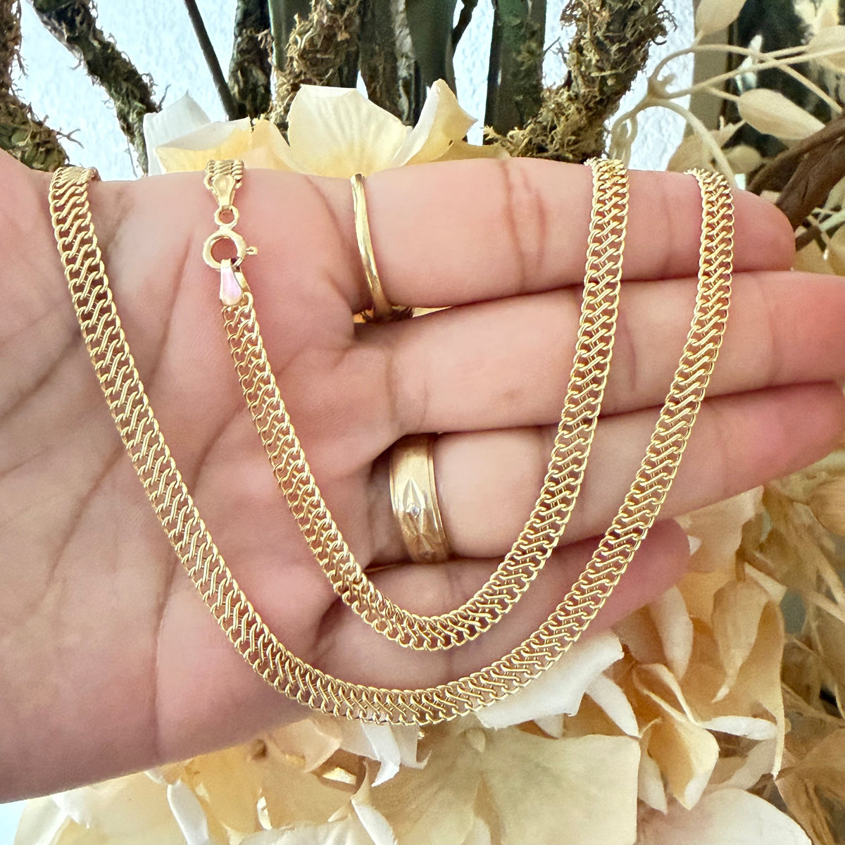 Sedusa Chain/ 7.36g/ 60cm/ 5mm/ 18K Italian Gold