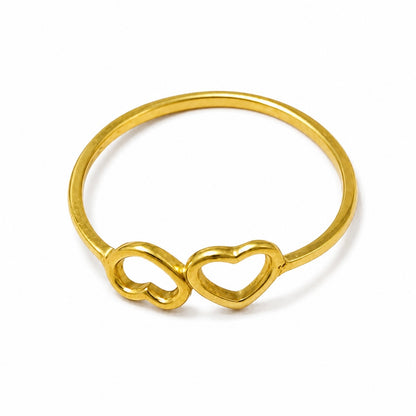ANILLO DOBLE CORAZÓN