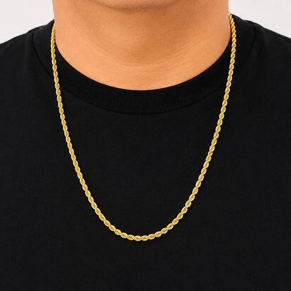 ROPE CHAIN/ 8.25g/ 60cm/ 3.2mm/ 18k ITALIAN GOLD