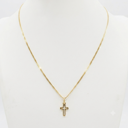 Baby Bismarck Chain with Pendant/ 2.7g/ 40cm/ 2mm/ 18K Italian Gold