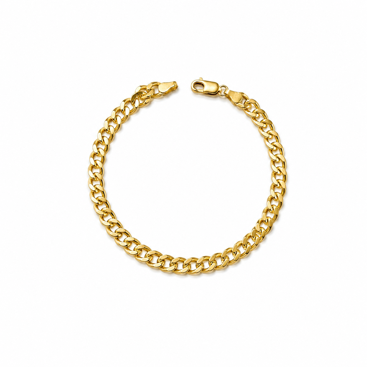 Pulsera Cubana / 5g/ 20.5cm/ 6mm/ Oro Italiano de 18K