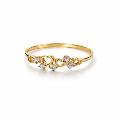 MULTI HEART  RING