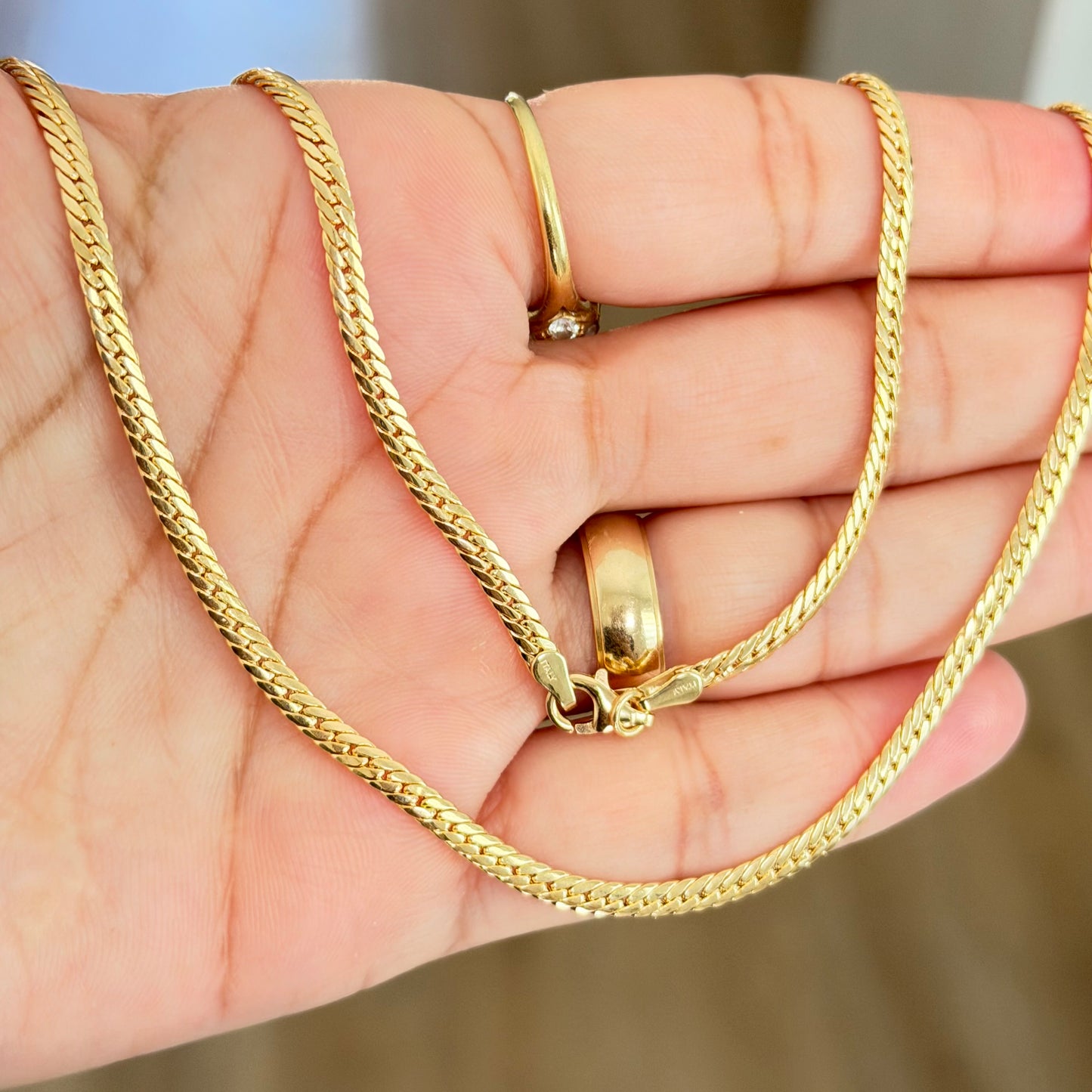 Serpiente Chain 6.44/ gr/ 45cm/ 3mm/ 18K Italian Gold