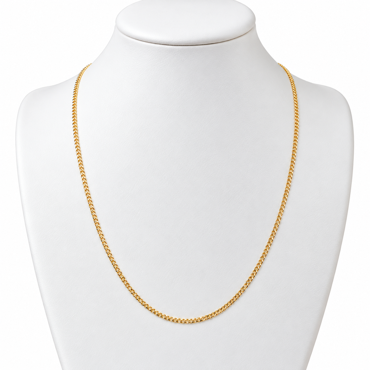 Mini Cubana Chain / 1.58 gr / 45 cm / 2 mm / 18K Italian Gold