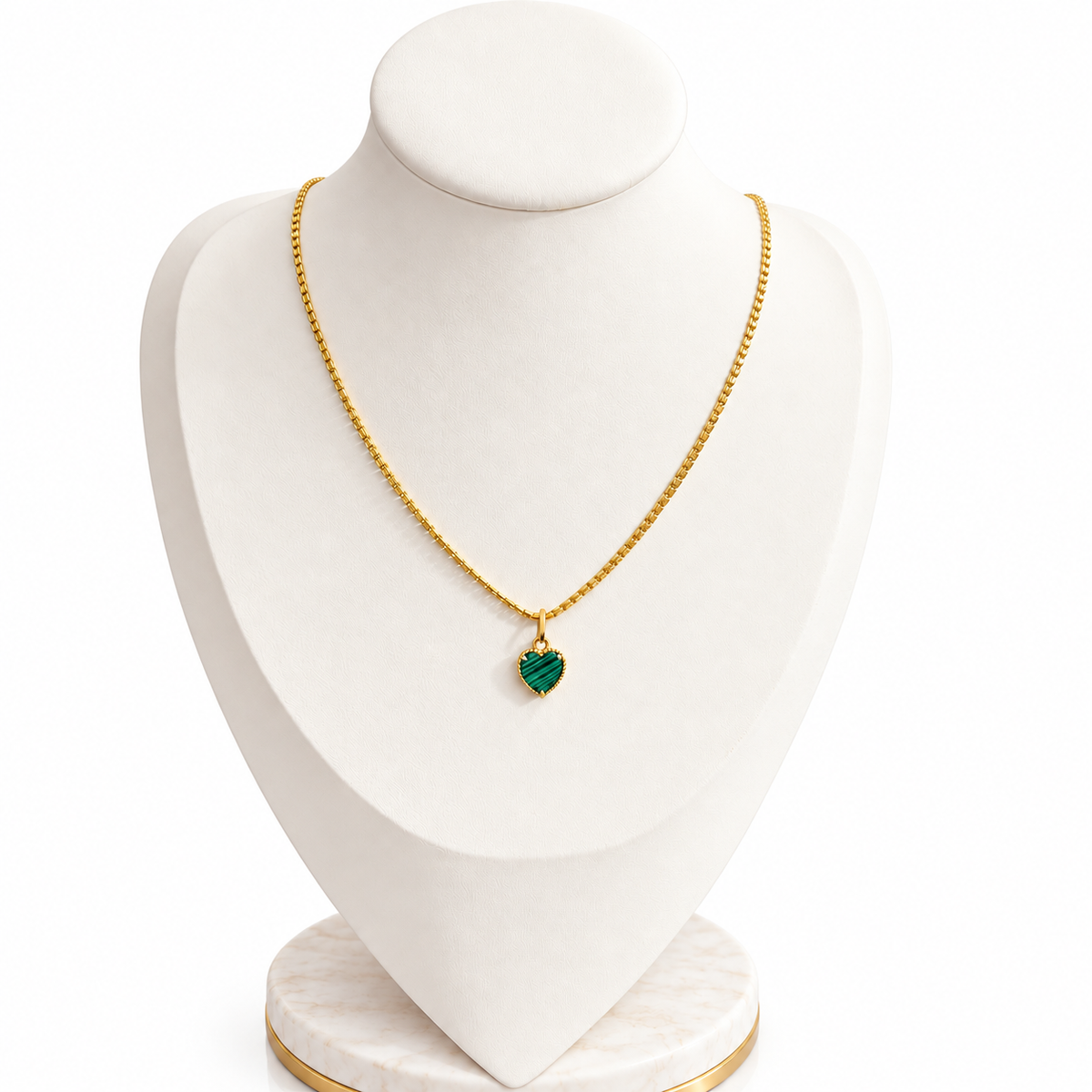 Ice Heart Chain / 4.05 gr / 46 cm / 2mm / Pendant / 0.94 gr / 2 cm/ 18K Italian Gold