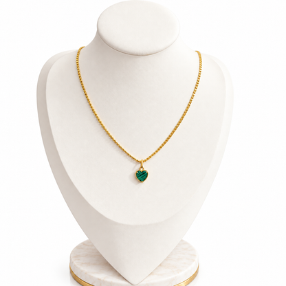 Ice Heart Chain / 4.05 gr / 46 cm / 2mm / Pendant / 0.94 gr / 2 cm/ 18K Italian Gold