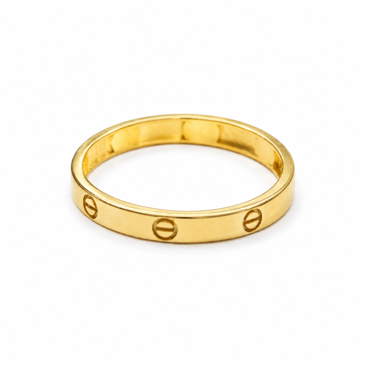 Anillo TC / 2gr / Talla 8 1/2 / 3mm / Oro 18K