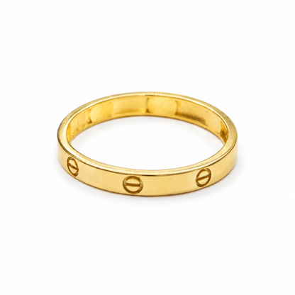 Anillo TC / 2gr / Talla 8 1/2 / 3mm / Oro 18K