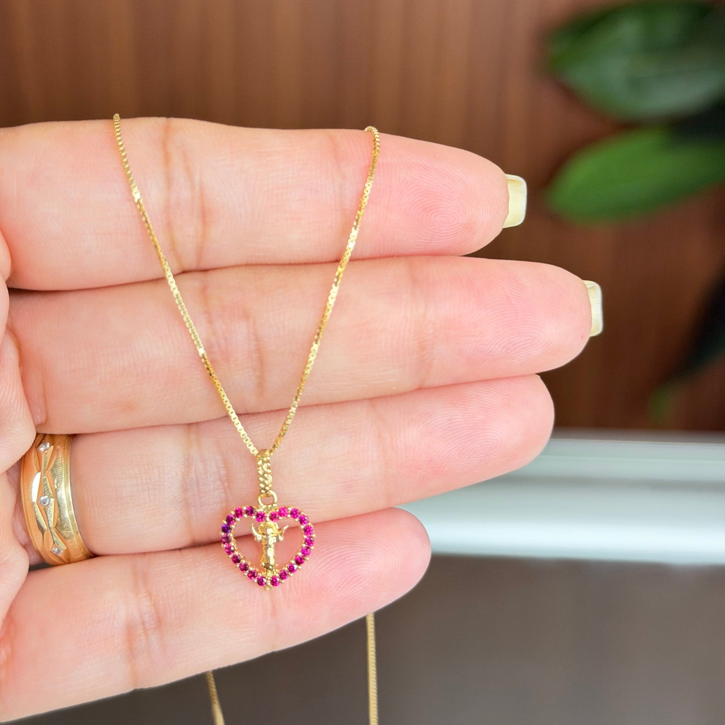 Veneciana Chain With Pendant / 2.28/ 45cm/ 1.2mm/ 18K Italian Gold