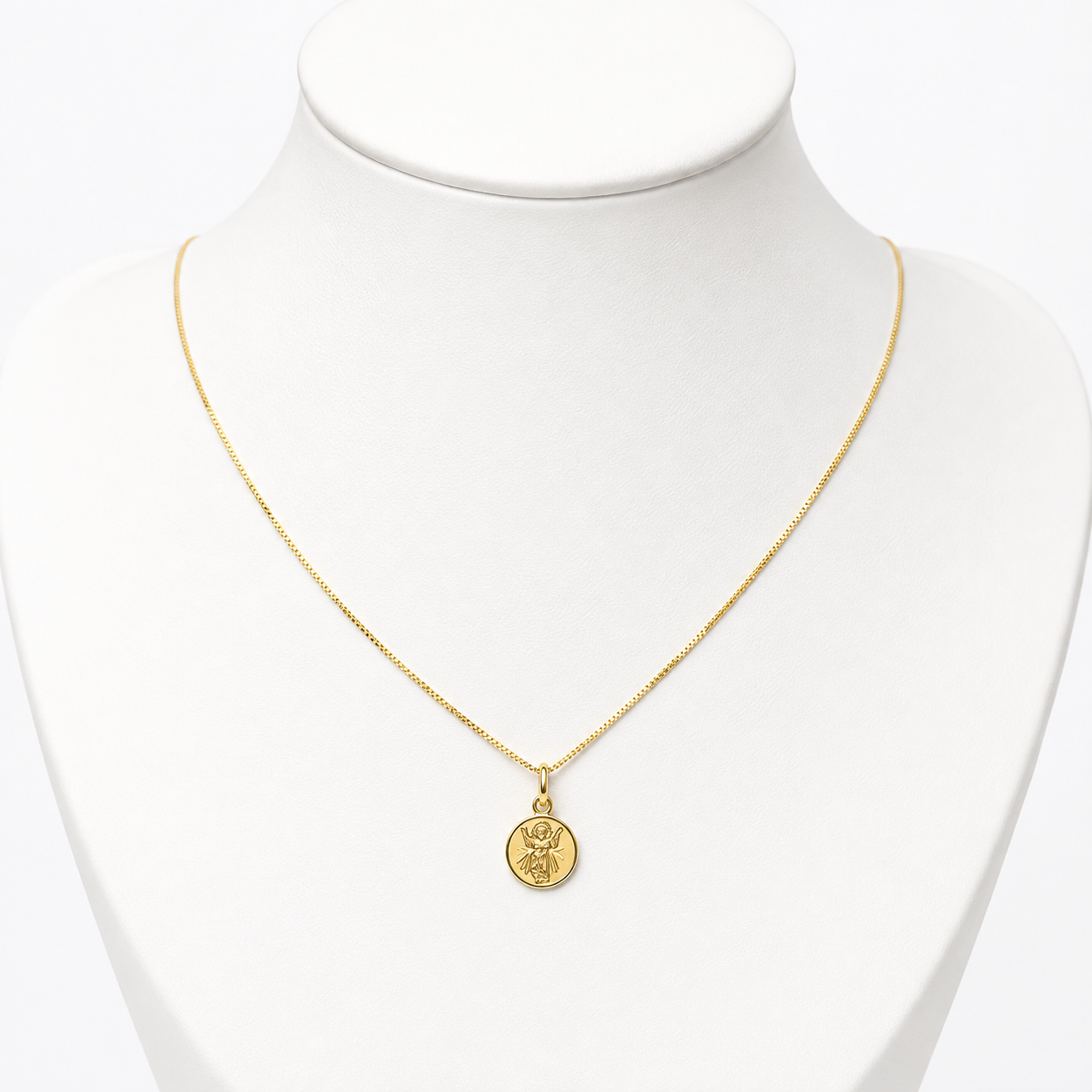 Veneciana Chain With Pendant / 2.03 45cm/ 1.2mm/ 18K Italian Gold