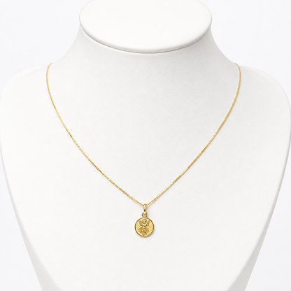 Veneciana Chain With Pendant / 2.03 45cm/ 1.2mm/ 18K Italian Gold