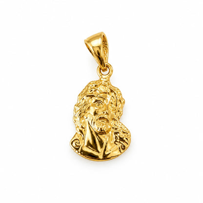 Jesus Christ Face Pendant / 1.14 gr / 2.6 cm / 18K National Gold