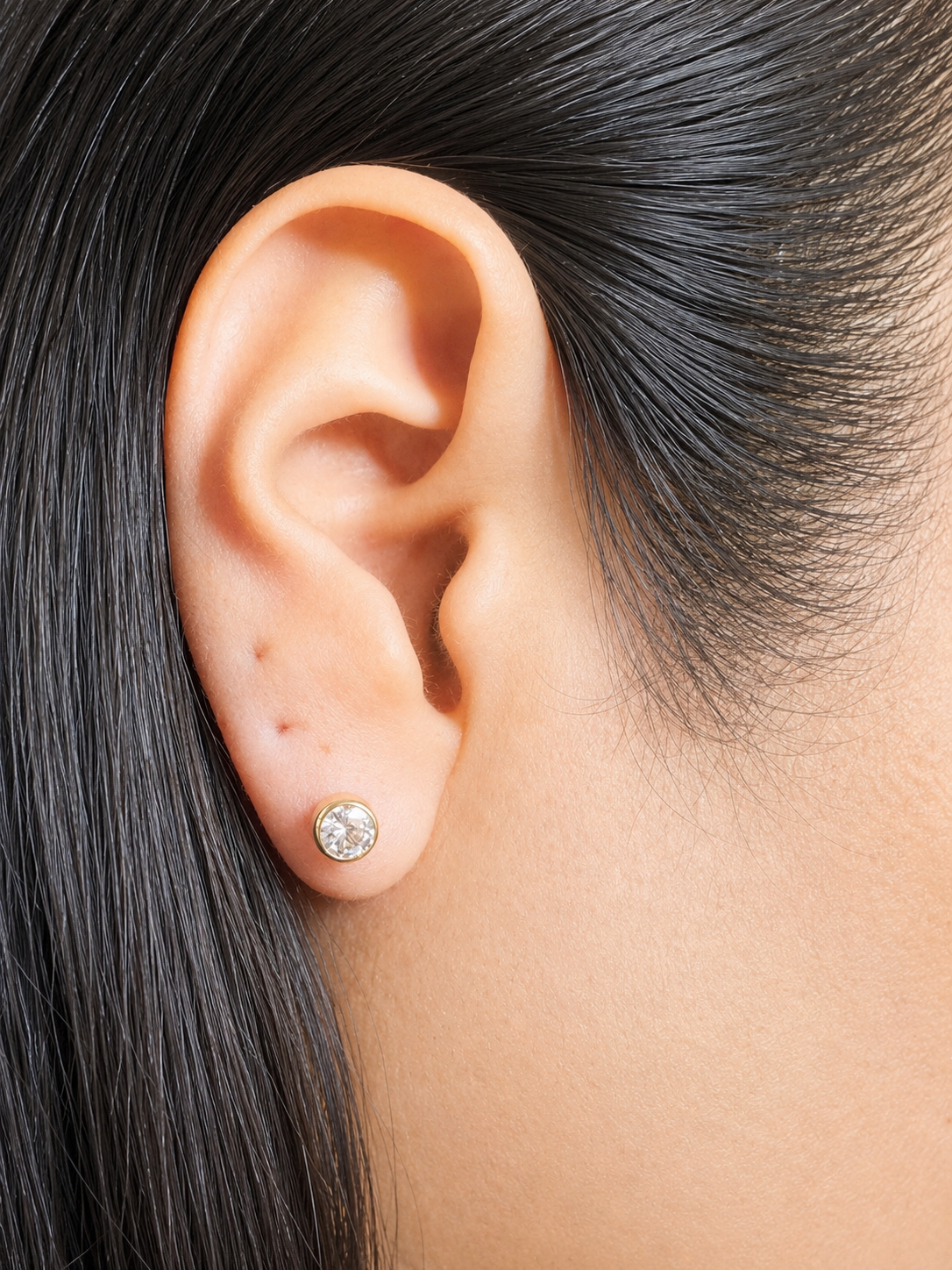 PENDIENTES DE PIEDRA CENTRAL