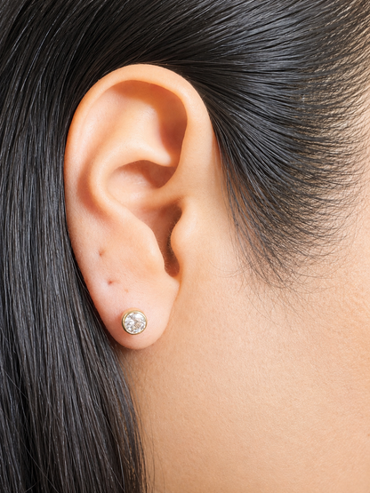 PENDIENTES DE PIEDRA CENTRAL