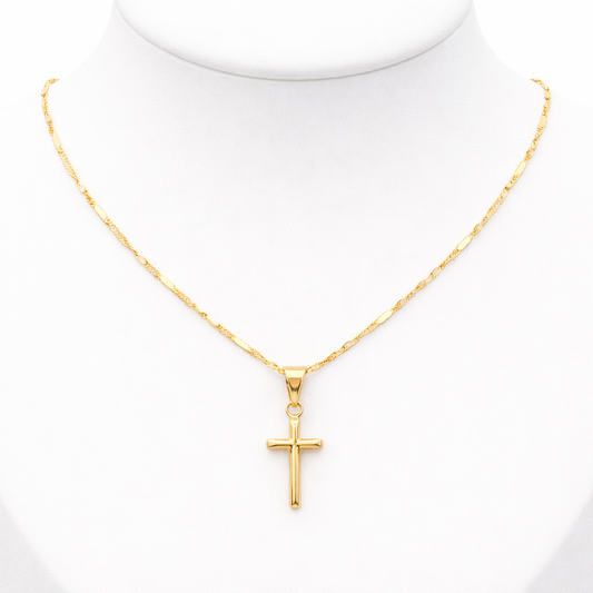 SPECIAL ROPE CHAIN WITH CROSS PENDANT