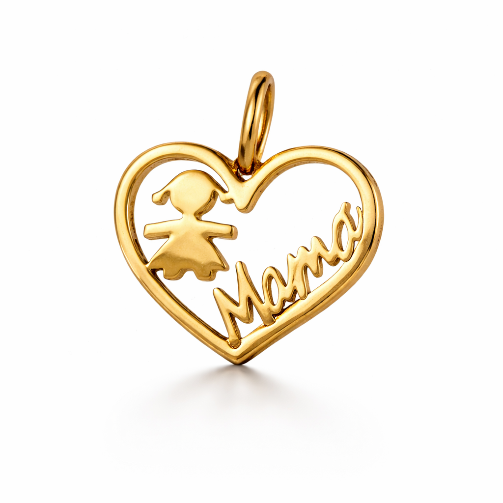 COLGANTE DE CORAZÓN PARA MAMÁ E HIJA