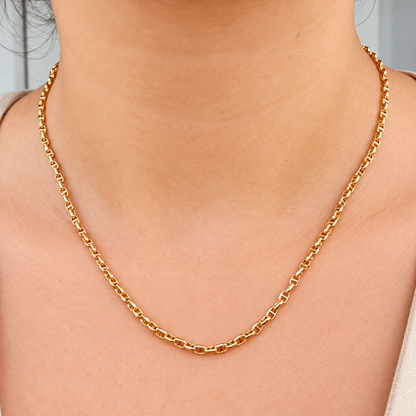 Mariner Chain / 3.74g/ 45cm/ 3mm/ 18K Italian Gold