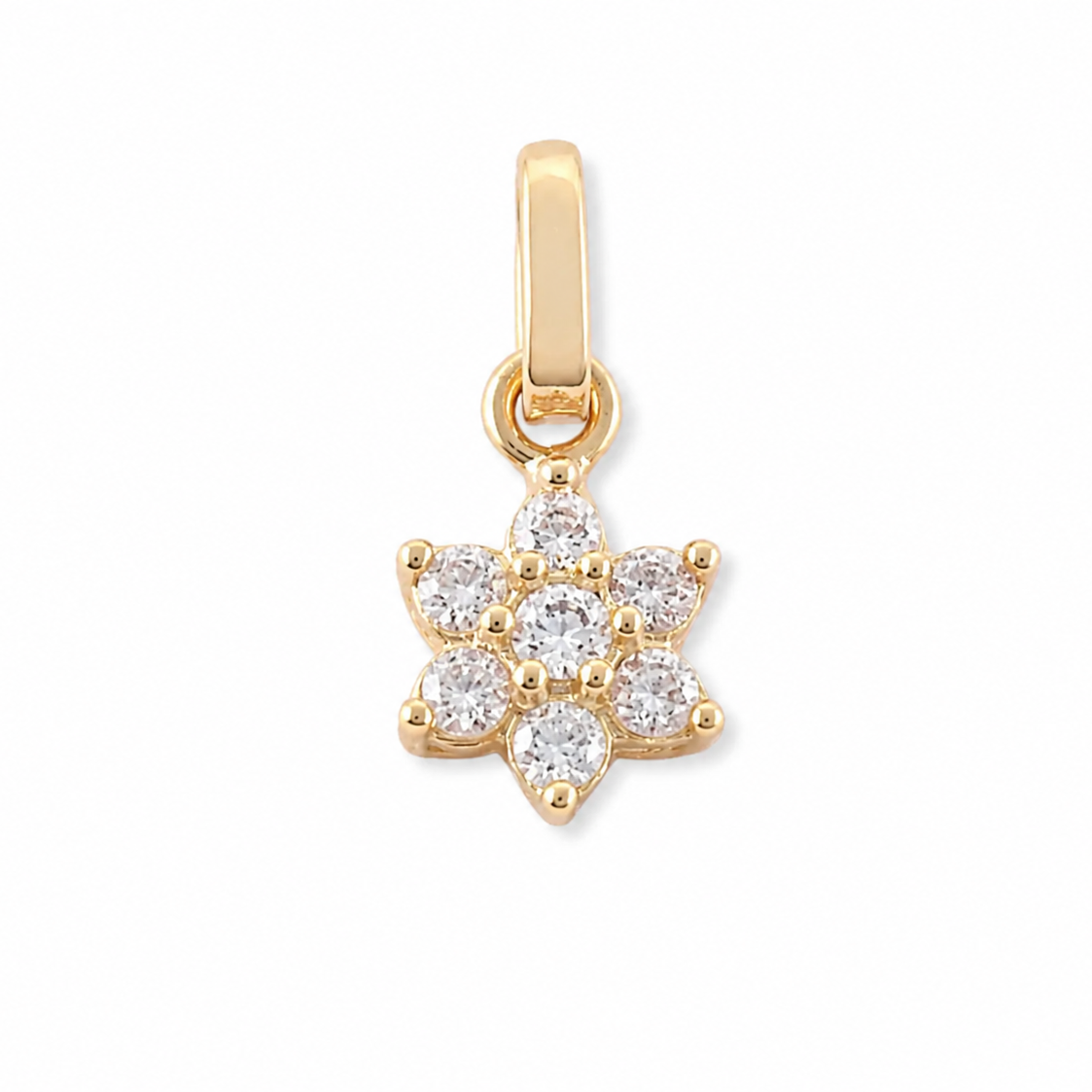 FLOWER  PENDANT/ 0.6 gr / 1.2 cm / 18K GOLD