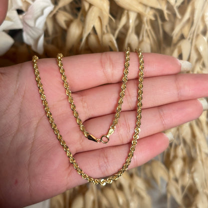 Rope Chain / 2.83 gr / 50 cm / 3 mm / 18K Italian Gold