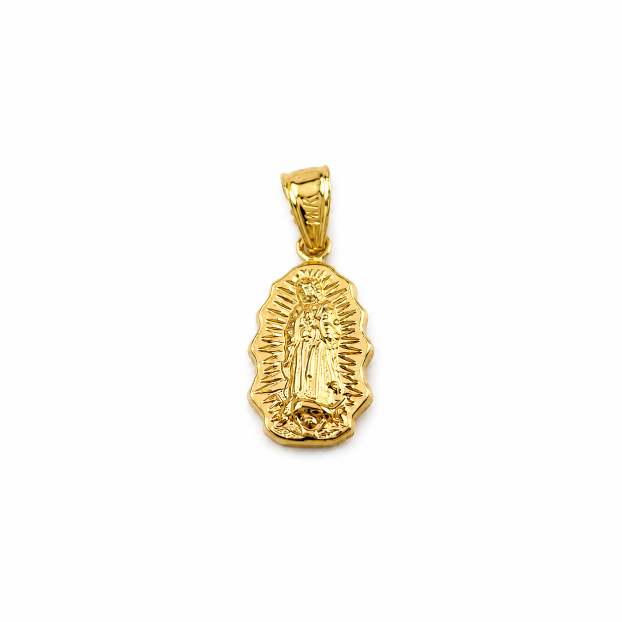 Guadalupe Virgin Silhouette Pendant/ 0.98g / 2.6cm / 18K Gold