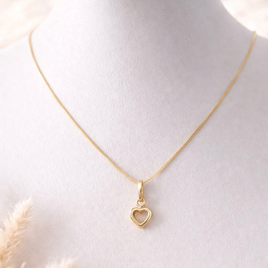 CHAINS WITH HEART BAG PENDANT