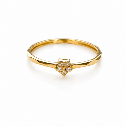 ANILLO DE FLOR CON PIEDRA