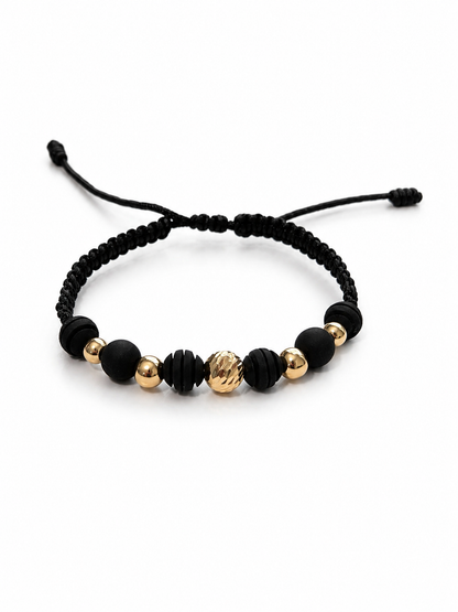 BRACELET WITH GOLD BEADS