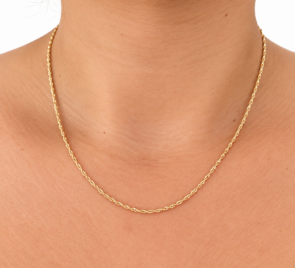 Singapore Chain / 1.5 gr / 45 cm / 1 mm / 18K Italian Gold