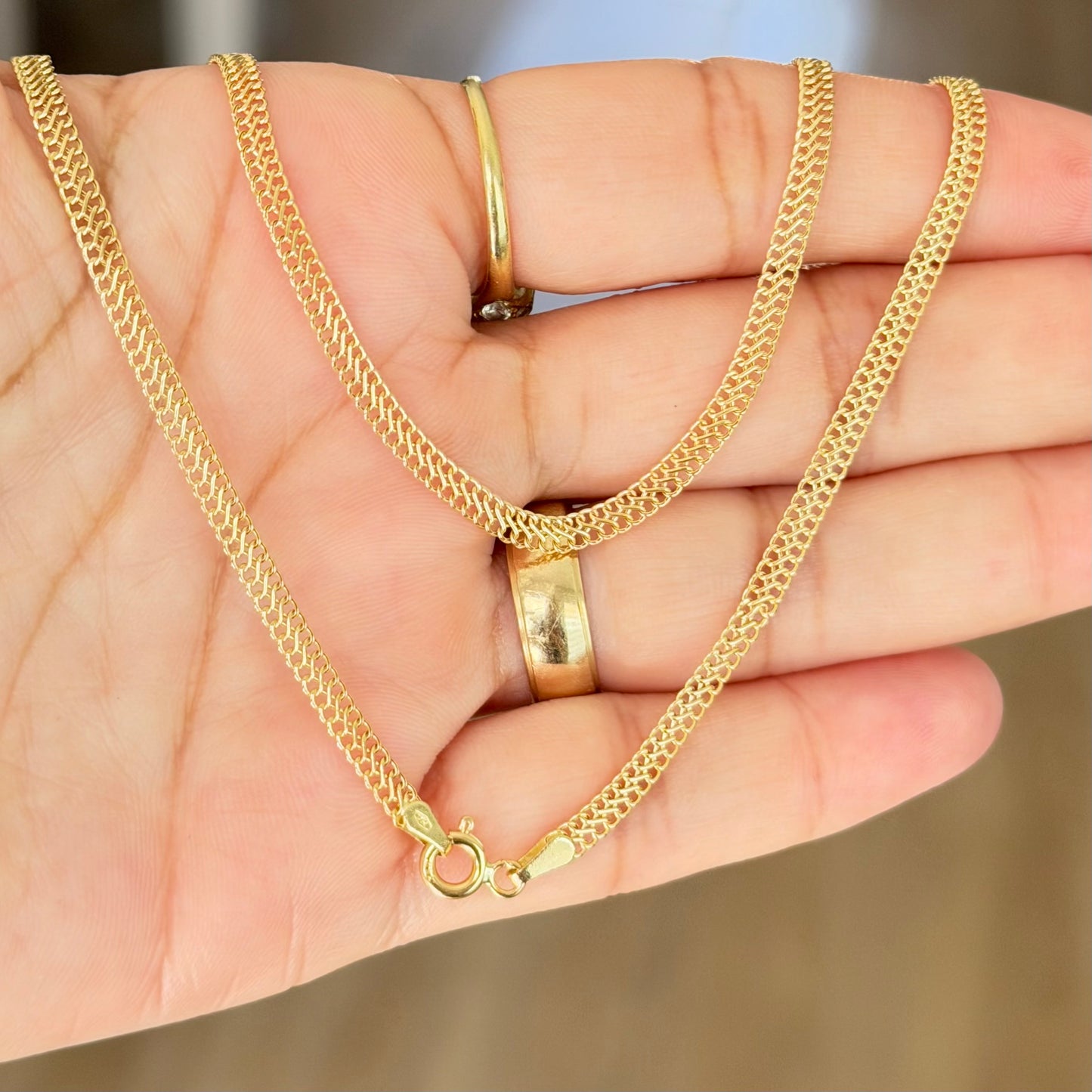 Sedusa Chain 2.7/ gr/ 46cm/ 3 mm/ 18K Italian Gold