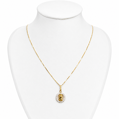 Veneciana Chain With Pendant / 2.6/ 50cm/ 1.2mm/ 18K Italian Gold