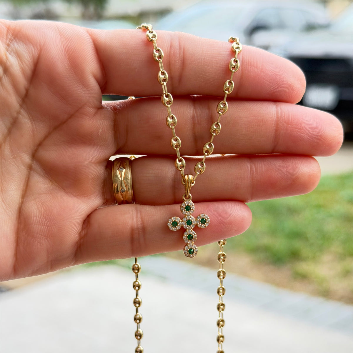 Cadena Gc de Bebé con Colgante / 6.47 gr / 45 cm / 3 mm / Oro 18K