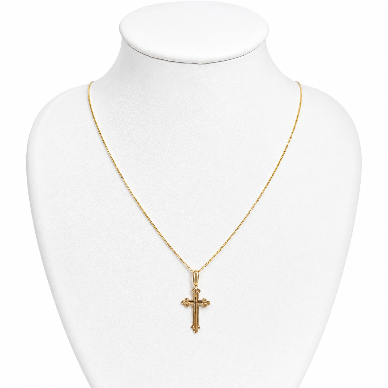 Veneciana Chain With Pendant / 2.16/ 50cm/ 1.2mm/ 18K Italian Gold