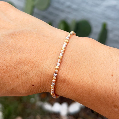 Bracelet with Gold Beads / 2 gr / 3 mm