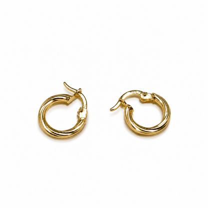 Norkys Hoop Earrings / 1 gr / 1.3cm / 18k Italian Gold