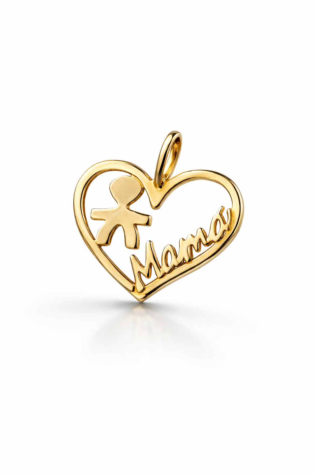 COLGANTE DE CORAZÓN MAMÁ E HIJO