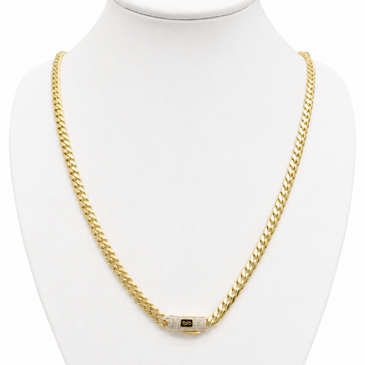 MONACO  CHAIN / 18.57g/ 60cm/ 5mm/ 18k ITALIAN GOLD