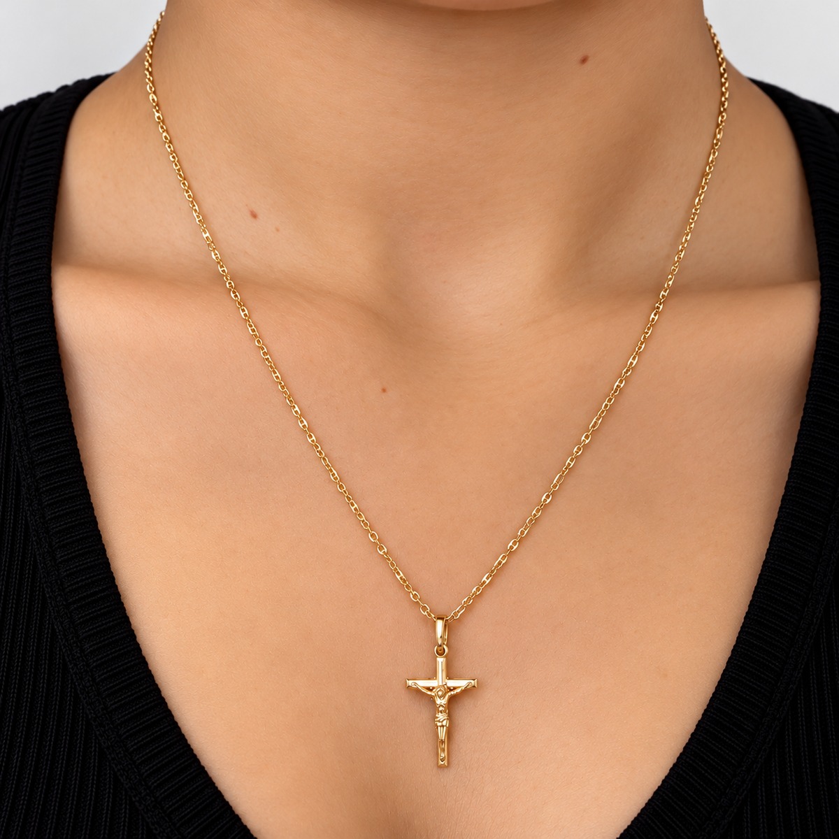 Mini Mariner Chain / 3.24 gr / 45 cm / 1 mm / 18K Italian Gold