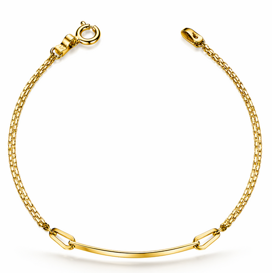 BABY BRACELET BISMARK  WITH NAMEPLATE