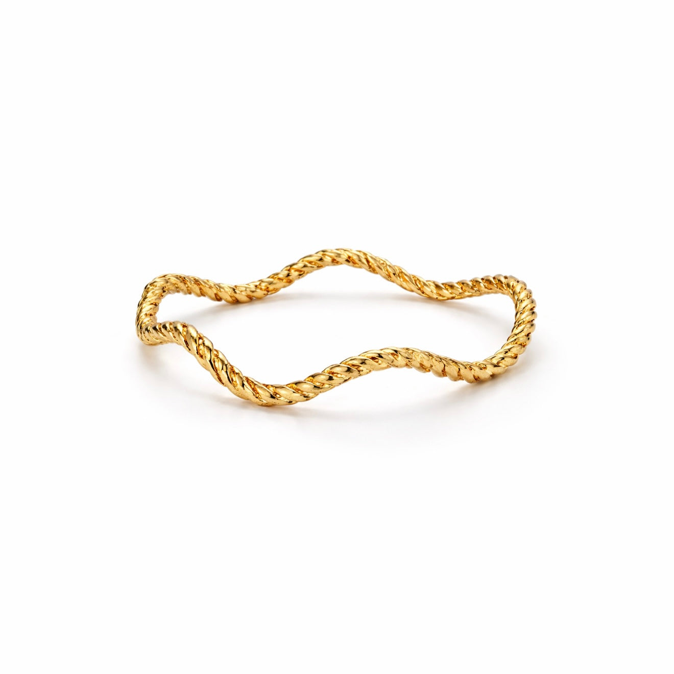 CURVED GOLD RING