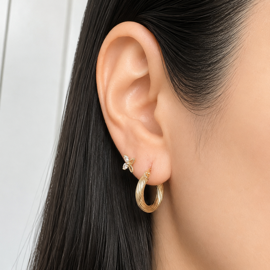 PENDIENTES DE ARO ROA