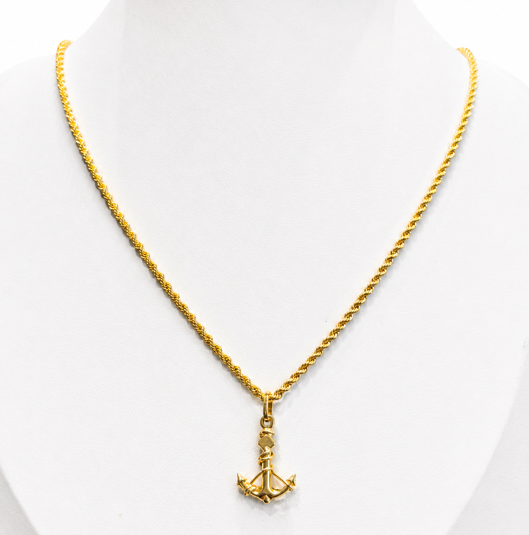 CADENA DE CUERDA CON COLGANTE