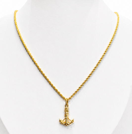 CADENA DE CUERDA CON COLGANTE