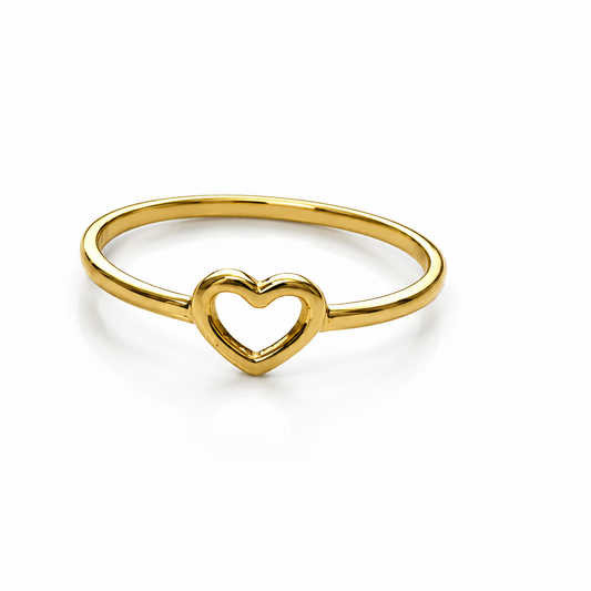 ANILLO DE CORAZÓN SILUETA